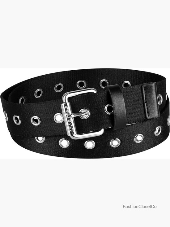 Grommet Web Belt with Roller Buckle Fully Adjustable main image 4